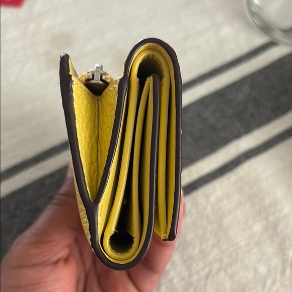 Coach Vibrant Yellow Key Card Holder - Picture 3 of 5